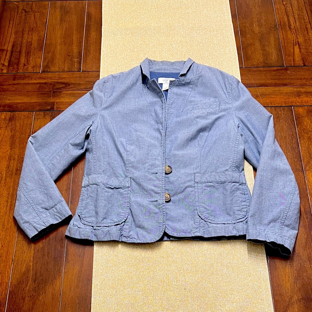 ❤️ Ann Taylor Loft Blue Button-Up Blazer  ❤️FINAL PRICE DROP❤️
